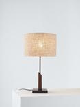 John Lewis Fishing Rod Table Lamp, Walnut/Black