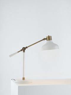 John Lewis Balance Arm Table Lamp, White