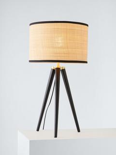 John Lewis Herschel Tripod Table Lamp, Black