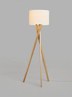 John Lewis Brooklyn Tripod Floor Lamp, Natural