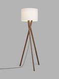 John Lewis Brooklyn Tripod Floor Lamp, Walnut