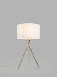 John Lewis Crossmark Table Lamp, Steel