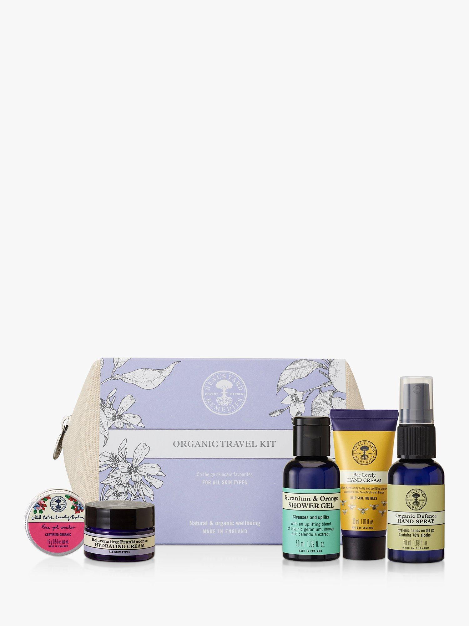 Product image 1 of 1, which shows Neal's Yard Remedies Organic Travel Kit Skincare Gift Set