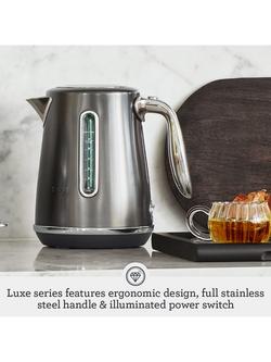 Sage Soft Top Kettle, 1.7L - view 2, Black Stainless Steel