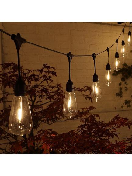NOMA 20 Large Hanging Edison Bulb Festoon Lights, Warm White, Warm White