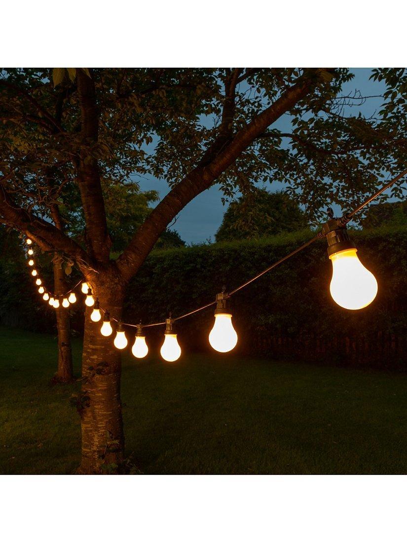 NOMA 20 Remote Control Festoon Outdoor Lights, White/Warm White