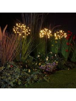 NOMA Firework Outdoor Stake Light, Set of 3, Warm White, Warm White