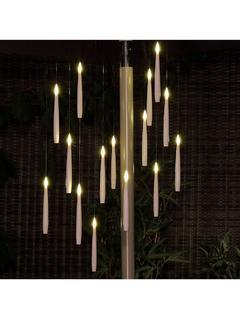 NOMA Floating Candle Chandelier Outdoor Light, Warm White