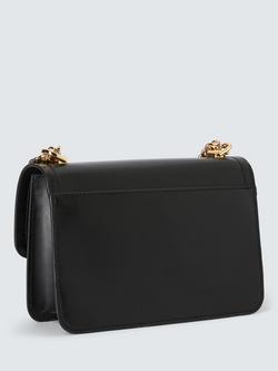 Michael Kors Heather Leather Cross Body Bag - view 2, Black/Gold