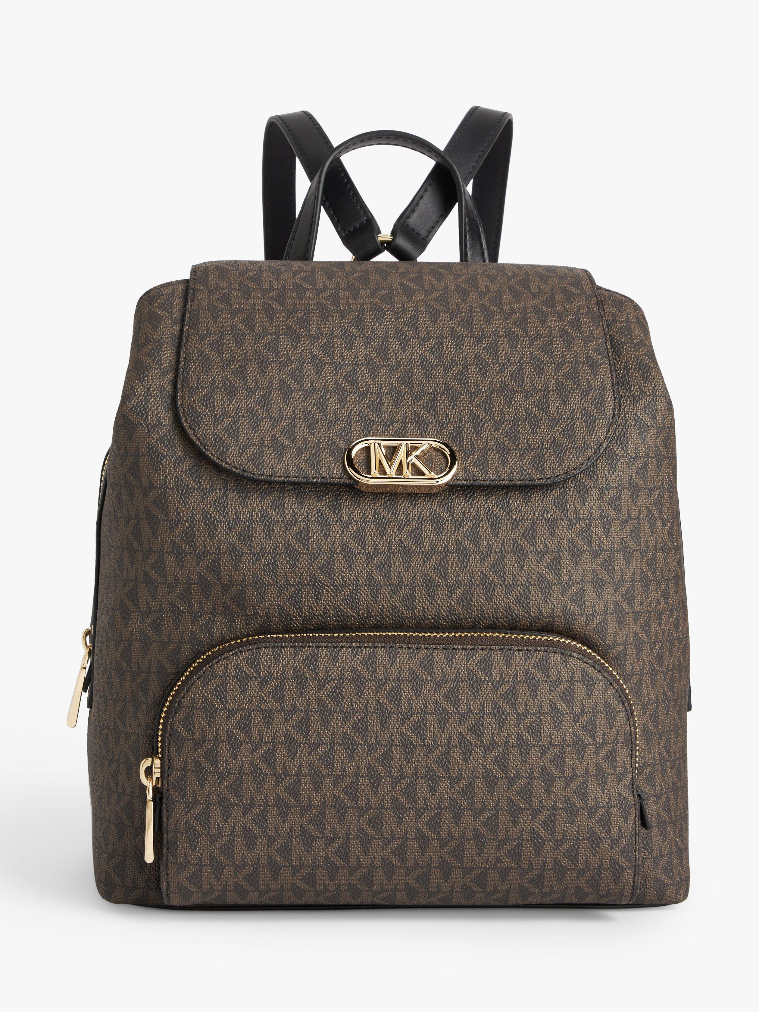 Michael Kors Kensington Logo Backpack, Brown/Black