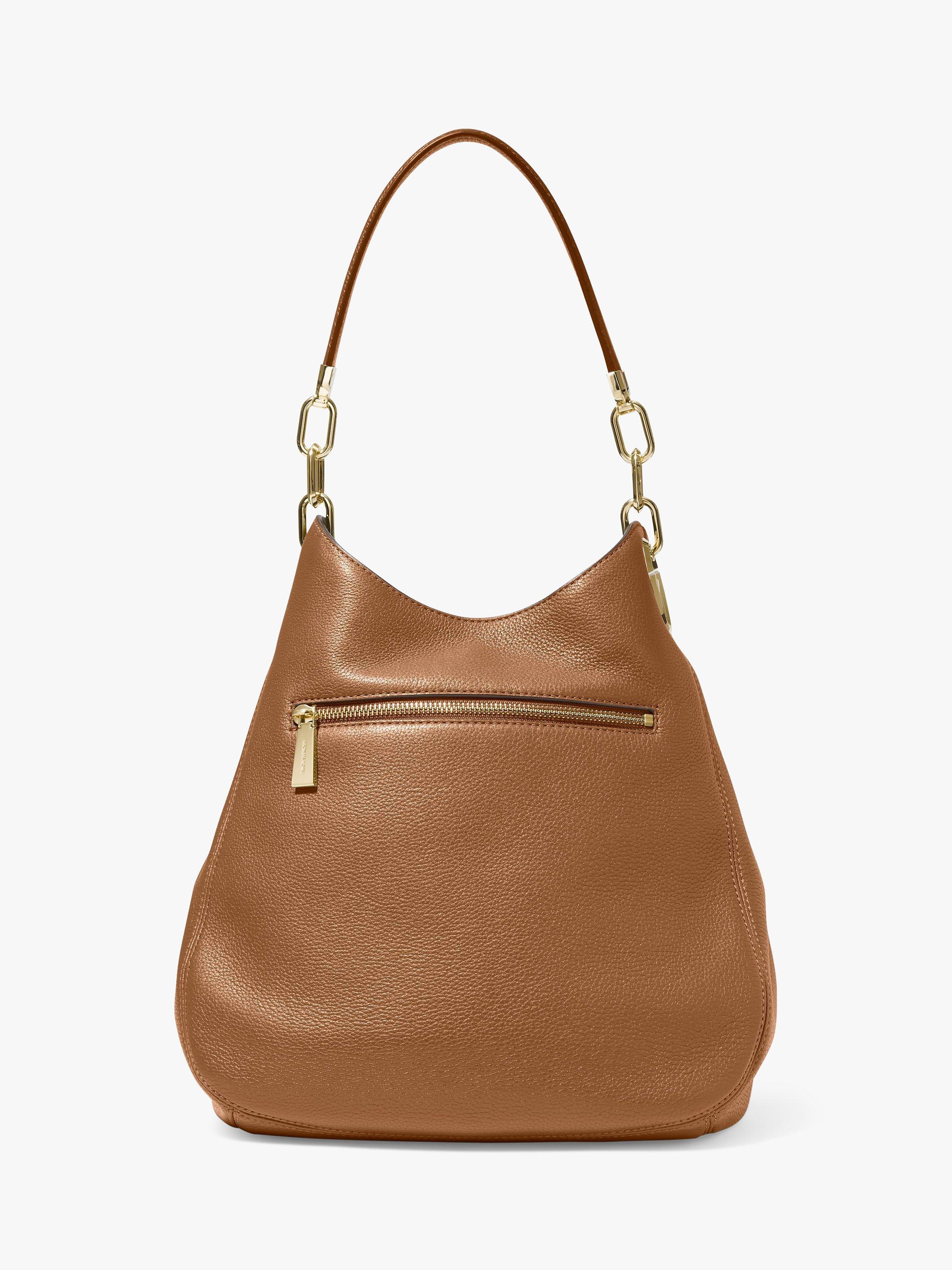 Product image 4 of 5, which shows Michael Kors Lillie Leather Shoulder Bag, Luggage