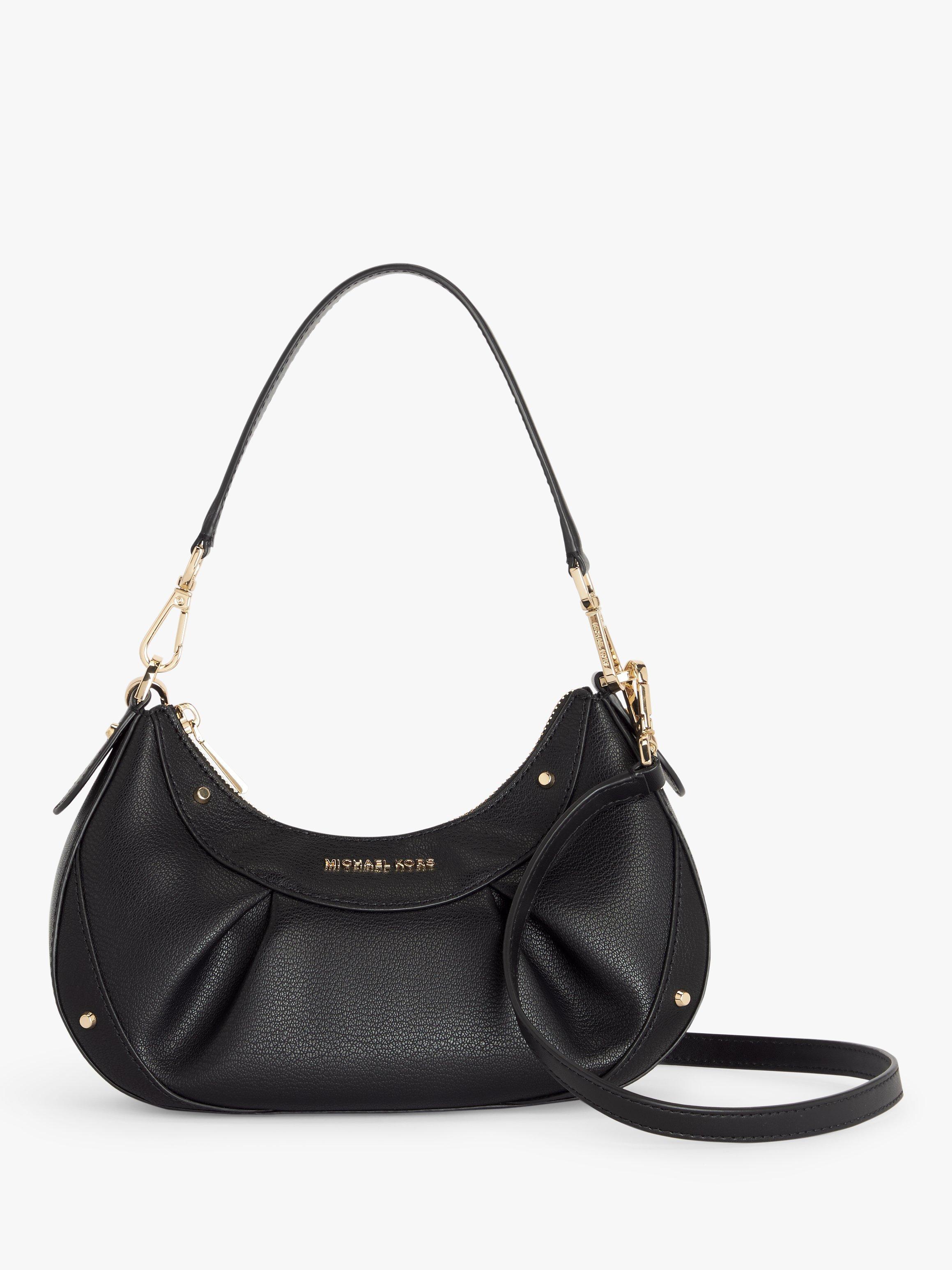 Michael Kors Enzo Leather Cross Body Bag, Black