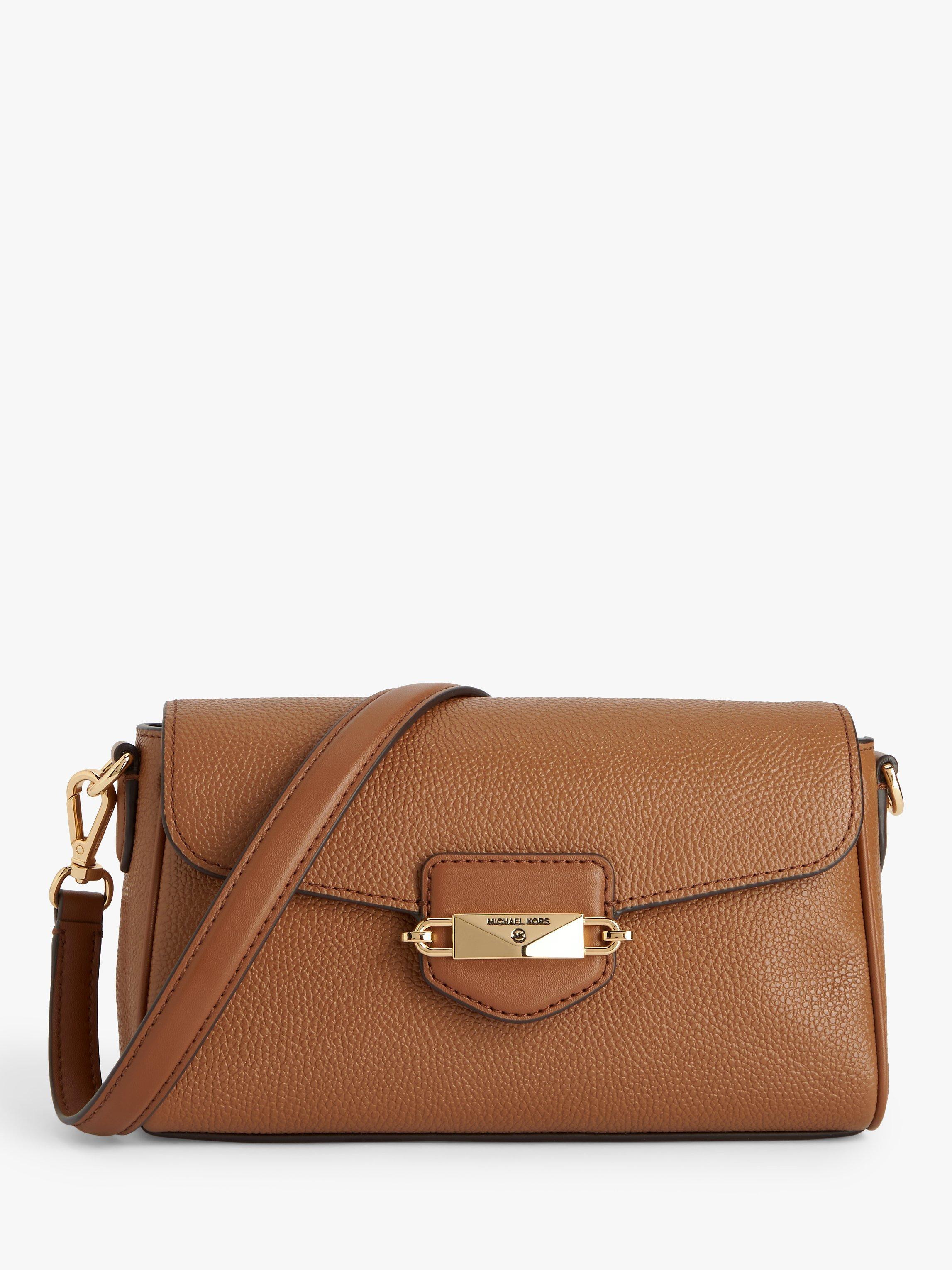 Michael Kors Fleur Leather Cross Body Bag, Luggage
