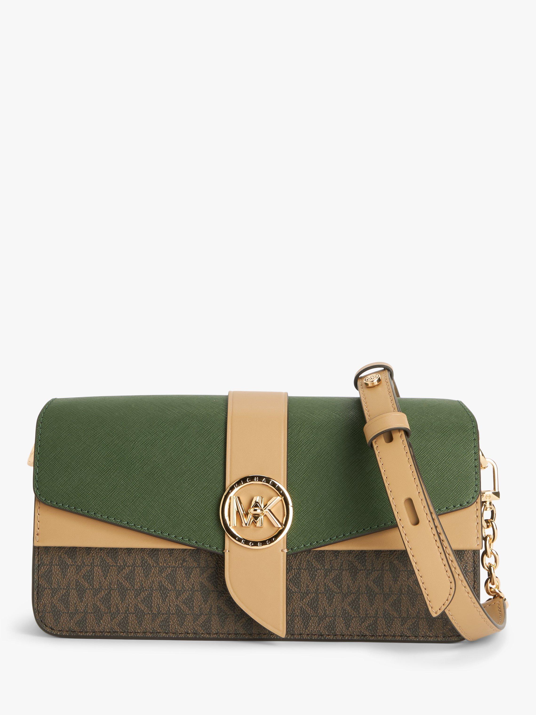 Michael Kors Greenwich Leather Shoulder Bag,