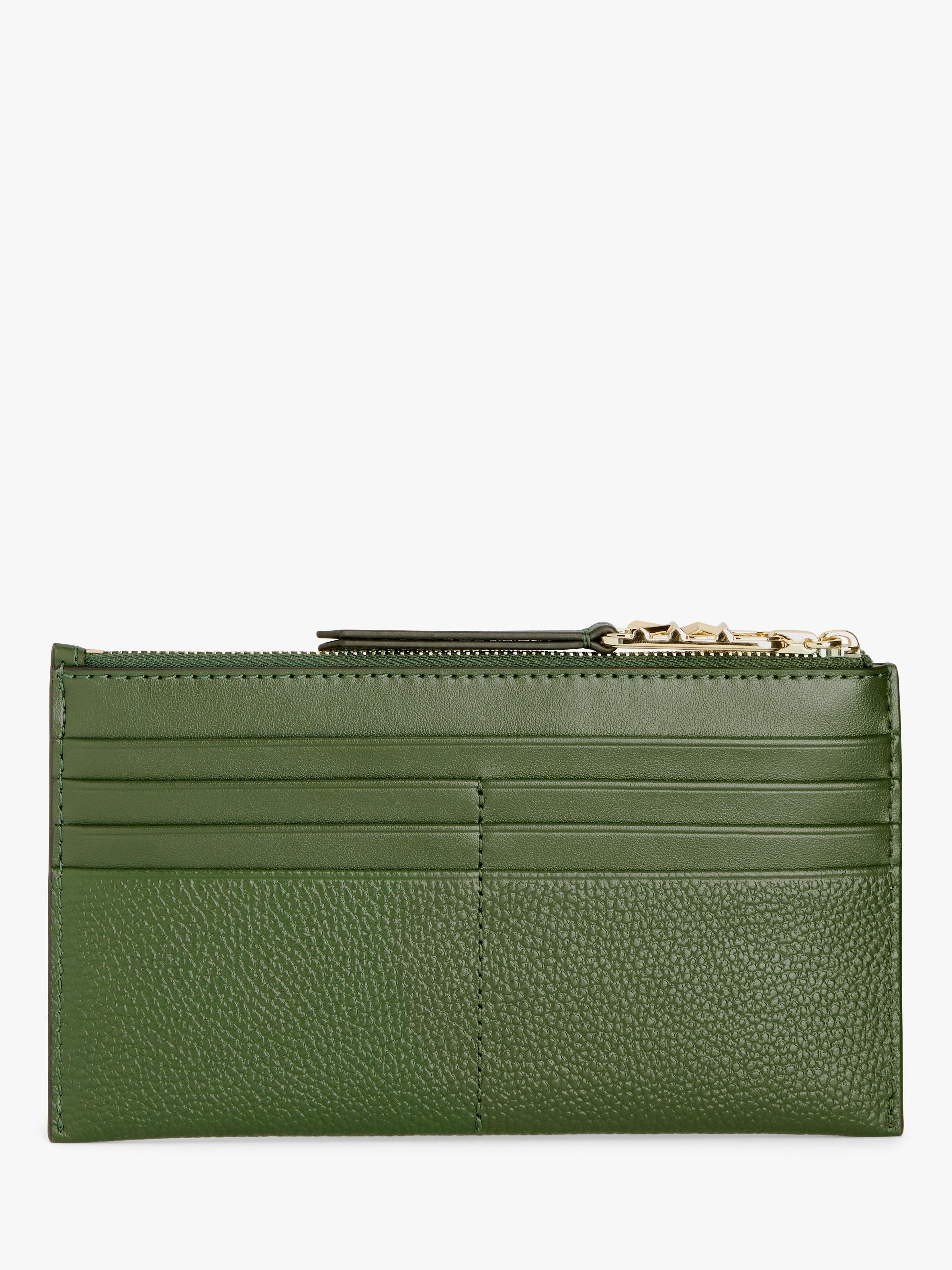 Michael Kors Empire Top Zip Card Purse, Amazon Green