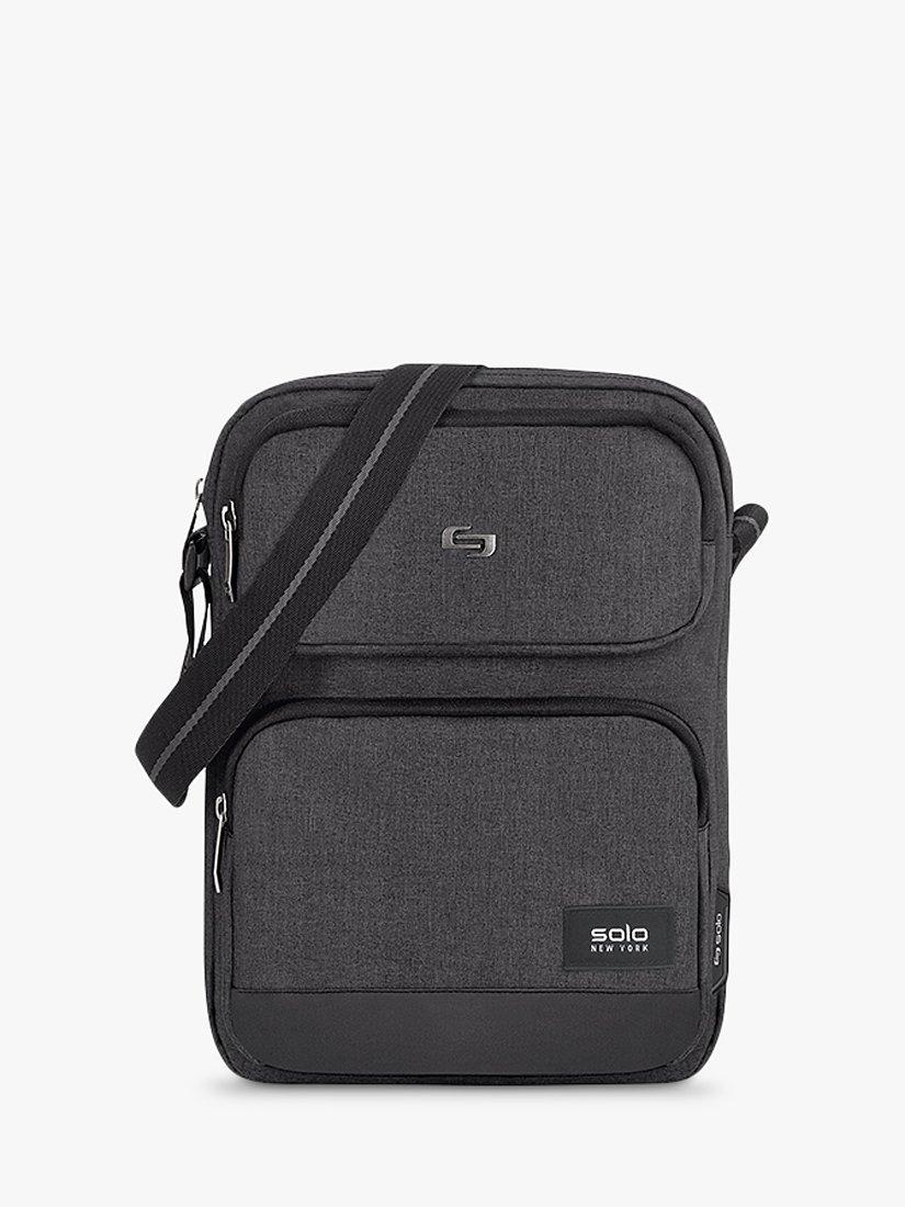 Product image 1 of 8, which shows Solo NY Ludlow Universal 12.9" Tablet Sling Bag, Grey