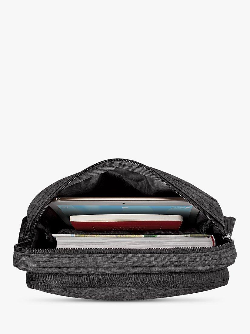 Product image 4 of 8, which shows Solo NY Ludlow Universal 12.9" Tablet Sling Bag, Grey