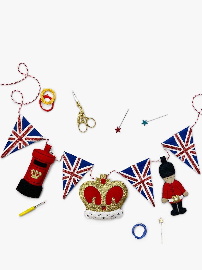 The Make Arcade King Charles III Coronation Felt Garland Craft Kit