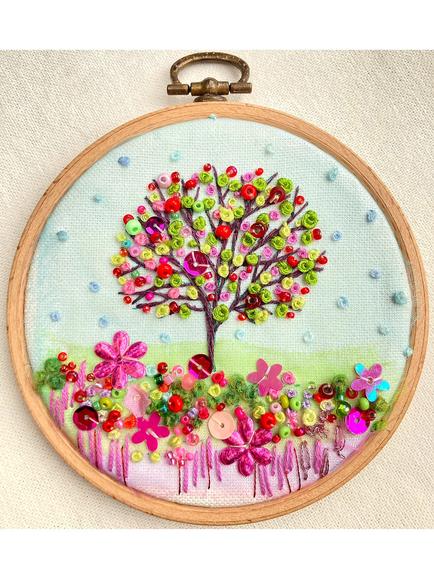 Rowandean Summer Apple Tree Embroidery Kit, Multi