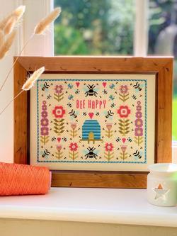 Historical Sampler Company Bee Happy Cross Stitch Kit, Multi