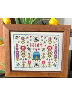 Historical Sampler Company Bee Happy Cross Stitch Kit - view 2, Multi