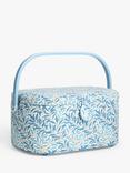 John Lewis William Morris Willow Bough Oval Sewing Basket, Blue