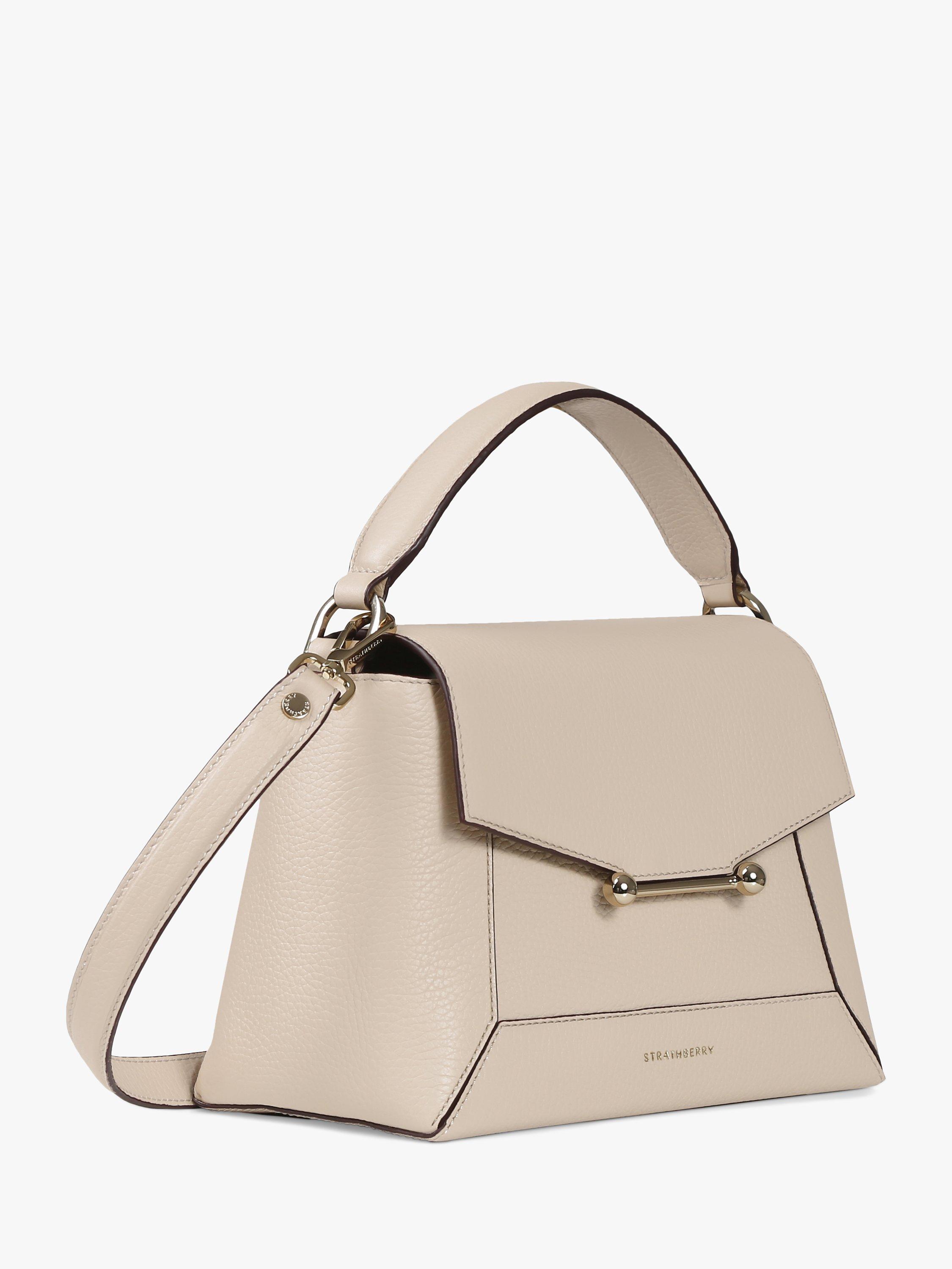 Strathberry Mosaic Top Handle Bag, Oat