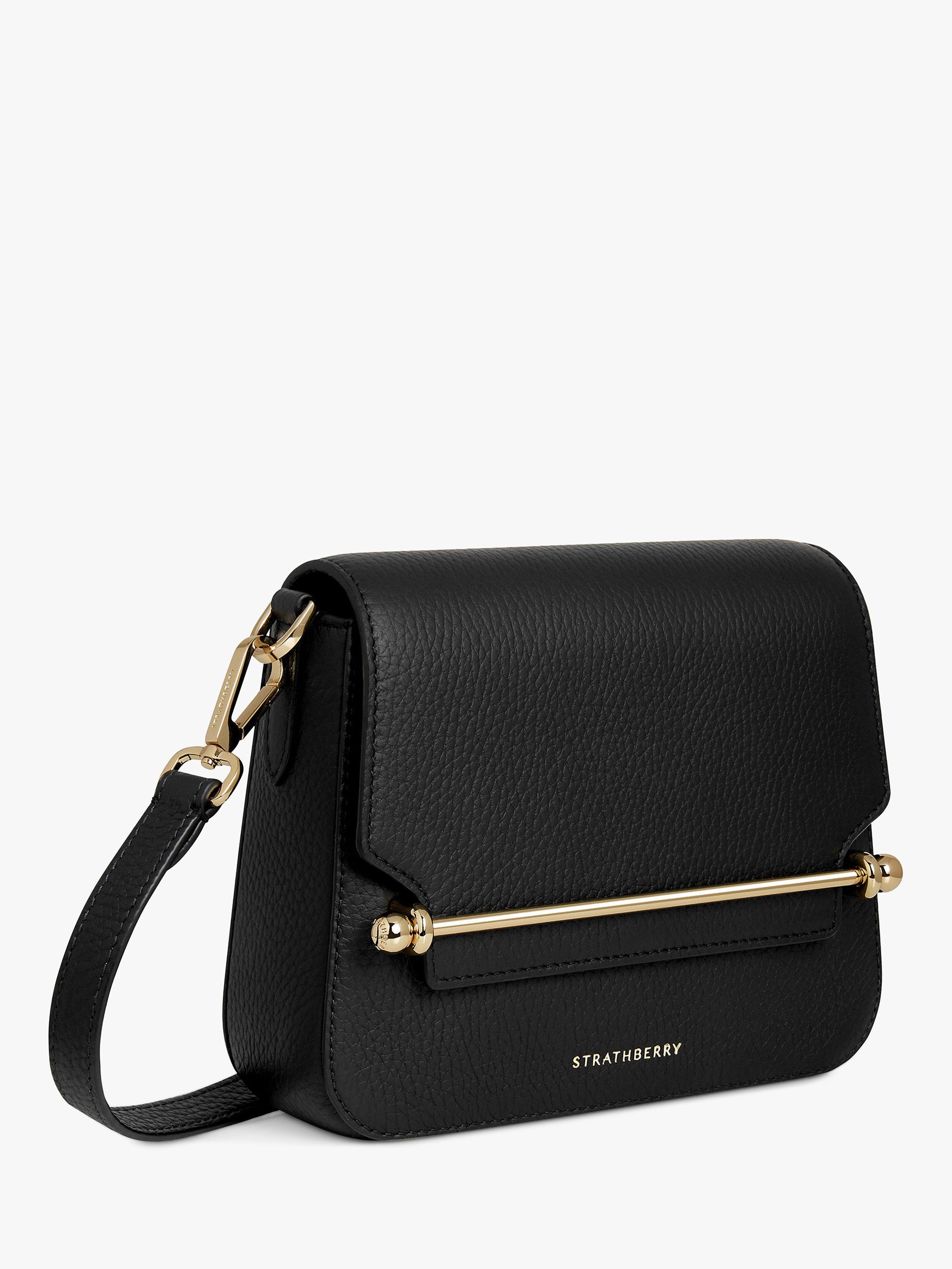 Strathberry Ace Mini Crossbody, Black