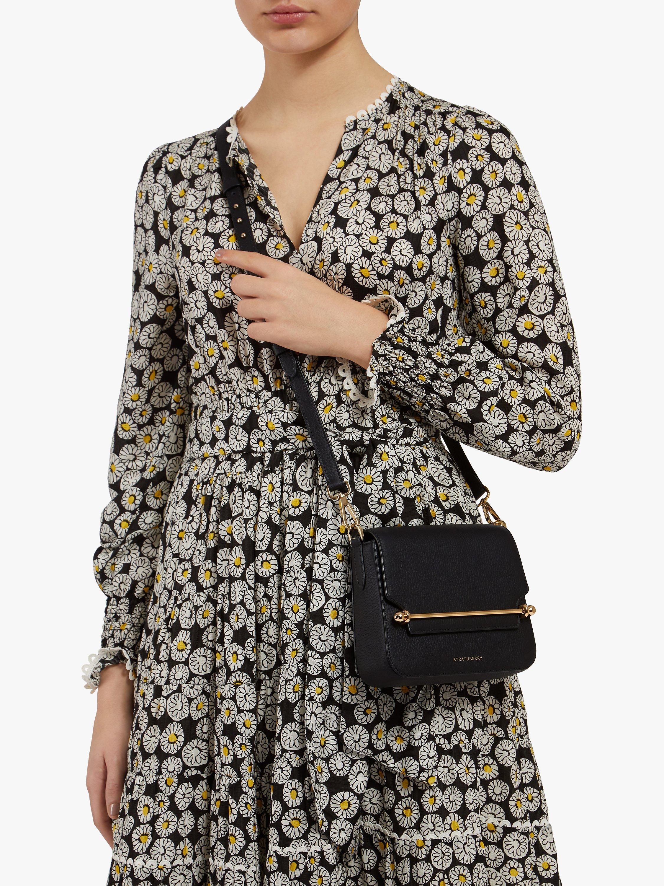Product image 5 of 6, which shows Strathberry Ace Mini Crossbody, Black