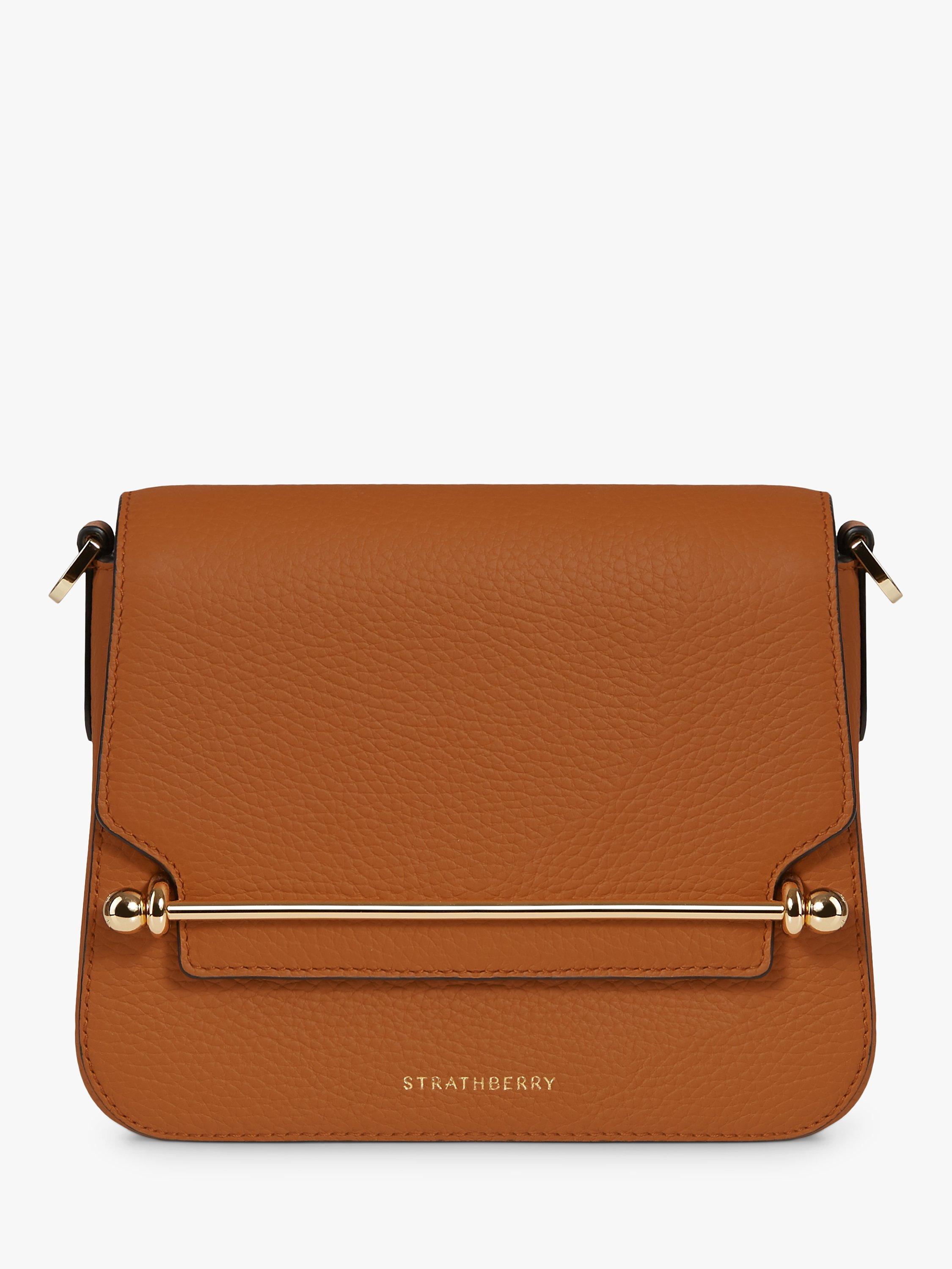 Strathberry Ace Mini Crossbody, Tan