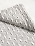 John Lewis Dashes Sherpa Fleece Baby Blanket, 100 x 80cm, Grey