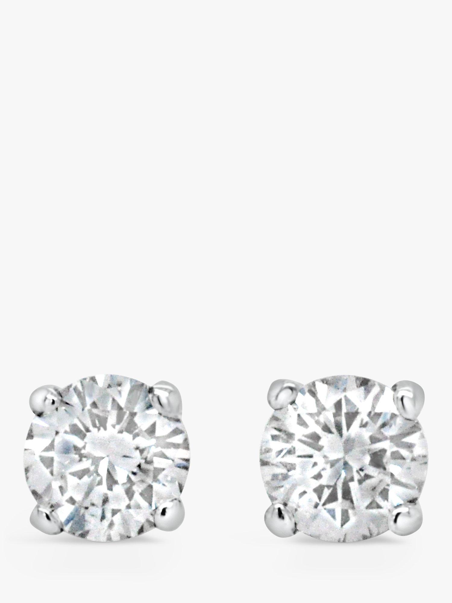 Product image 1 of 6, which shows Milton & Humble Jewellery Pre-Loved 18ct Yellow Gold & Diamond Stud Earrings