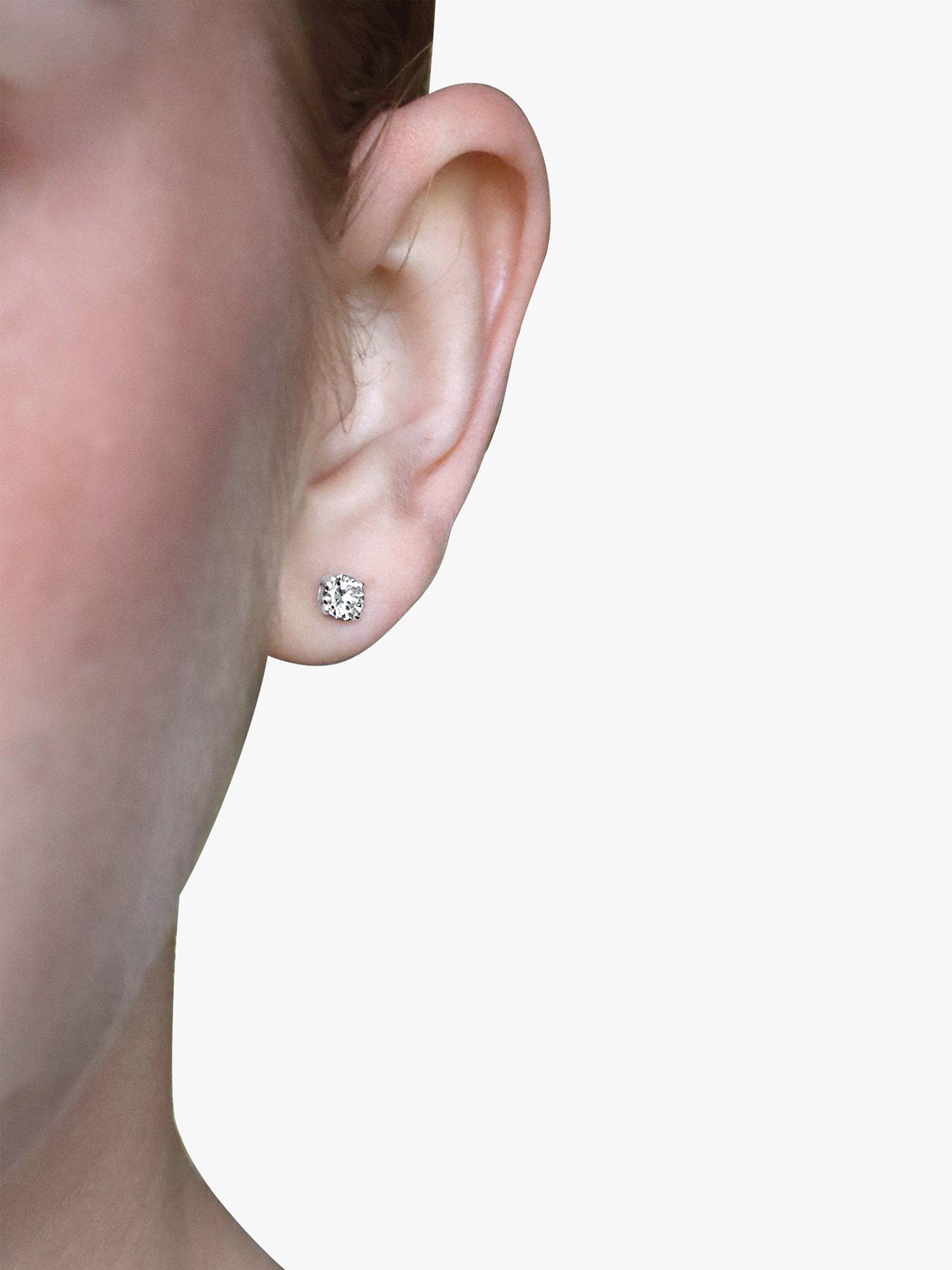 Product image 6 of 6, which shows Milton & Humble Jewellery Pre-Loved 18ct Yellow Gold & Diamond Stud Earrings