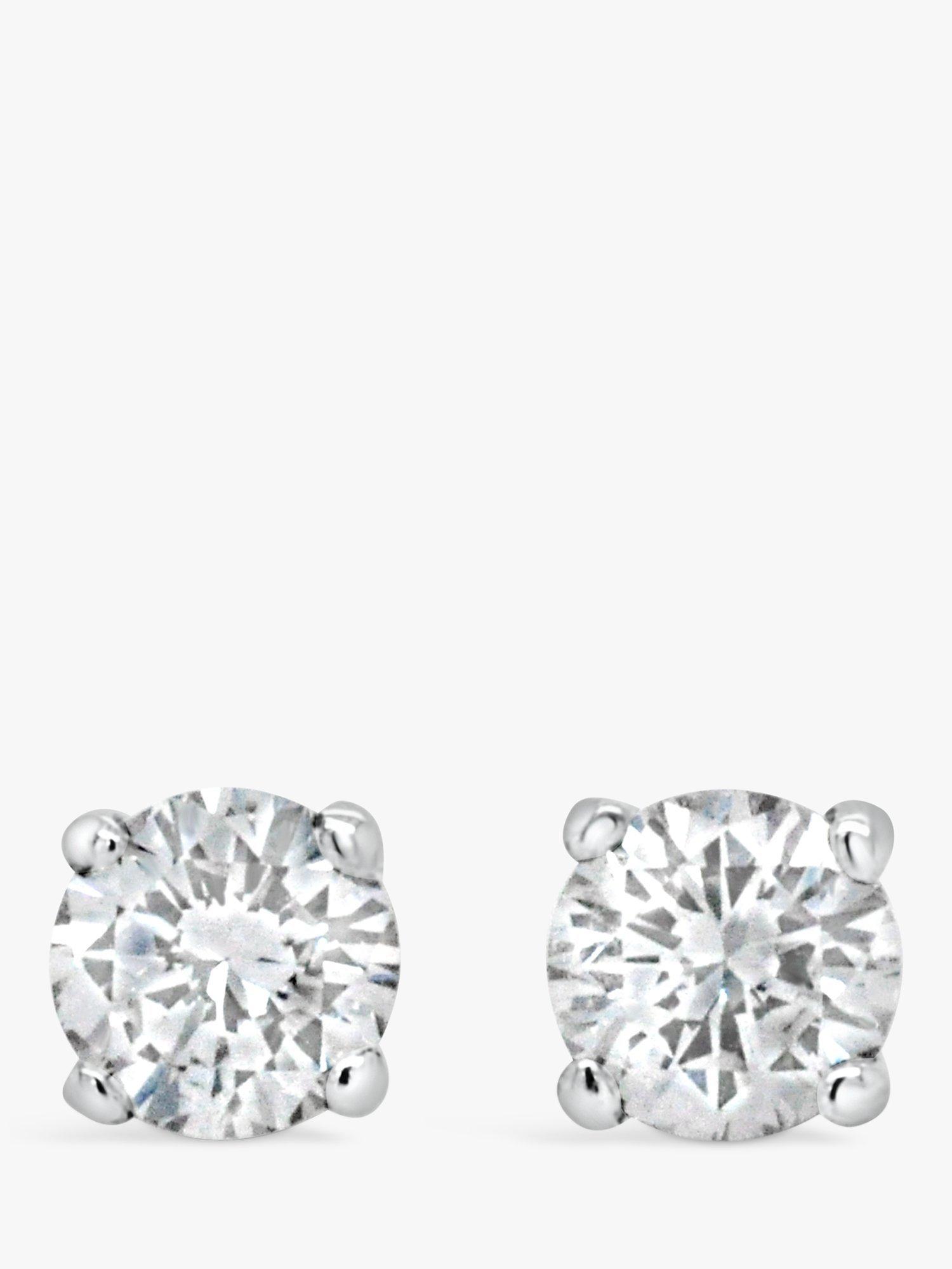 Product image 1 of 6, which shows Milton & Humble Jewellery Pre-Loved 18ct Yellow Gold & Diamond Stud Earrings