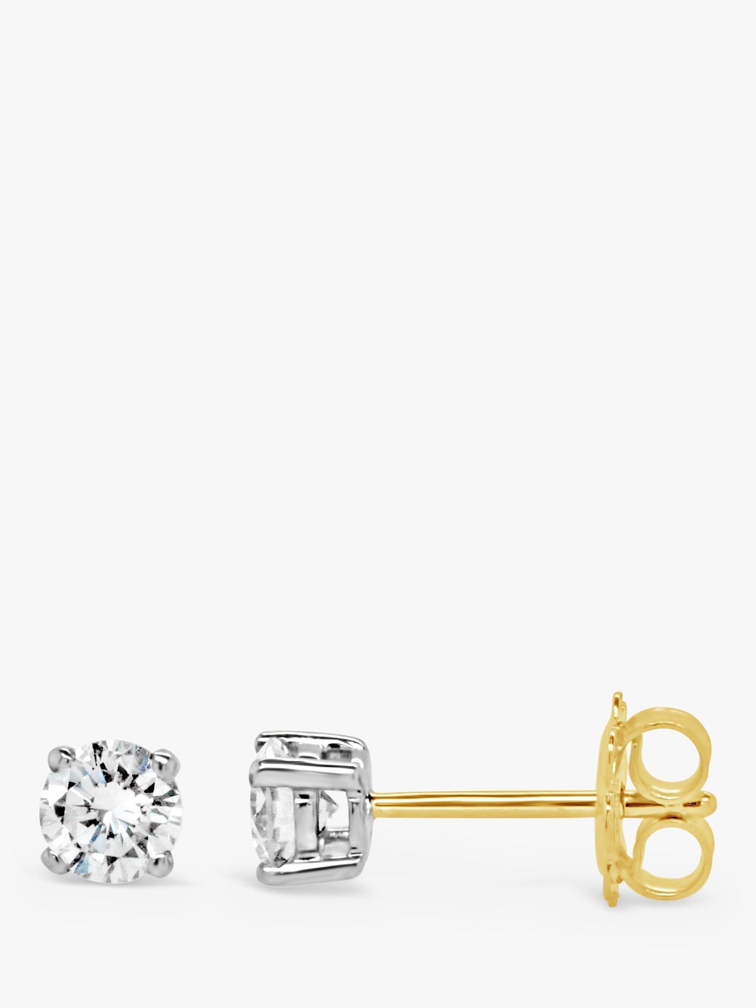Product image 5 of 6, which shows Milton & Humble Jewellery Pre-Loved 18ct Yellow Gold & Diamond Stud Earrings