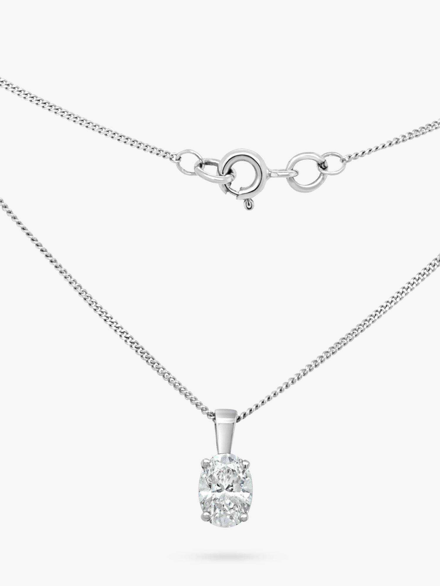Product image 1 of 3, which shows Milton & Humble Jewellery Pre-Loved White Gold Diamond Pendant Necklace
