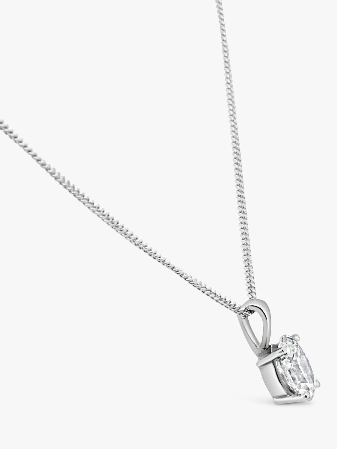 Product image 2 of 3, which shows Milton & Humble Jewellery Pre-Loved White Gold Diamond Pendant Necklace