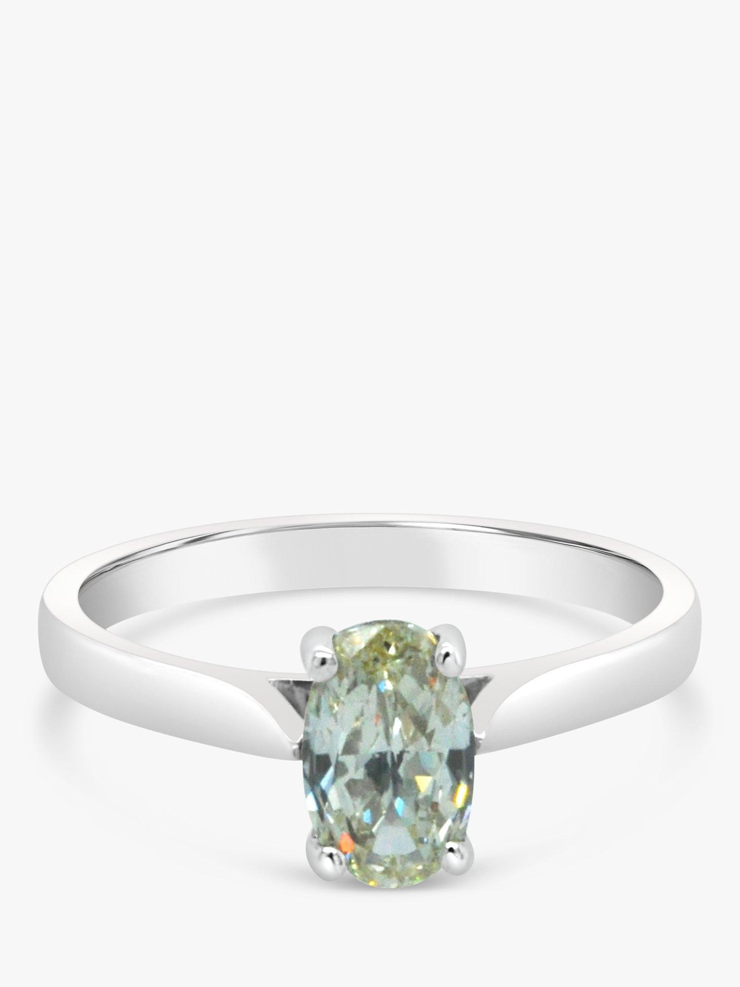 Product image 1 of 5, which shows Milton & Humble Jewellery Pre-Loved 18ct White Gold Diamond Ring, N