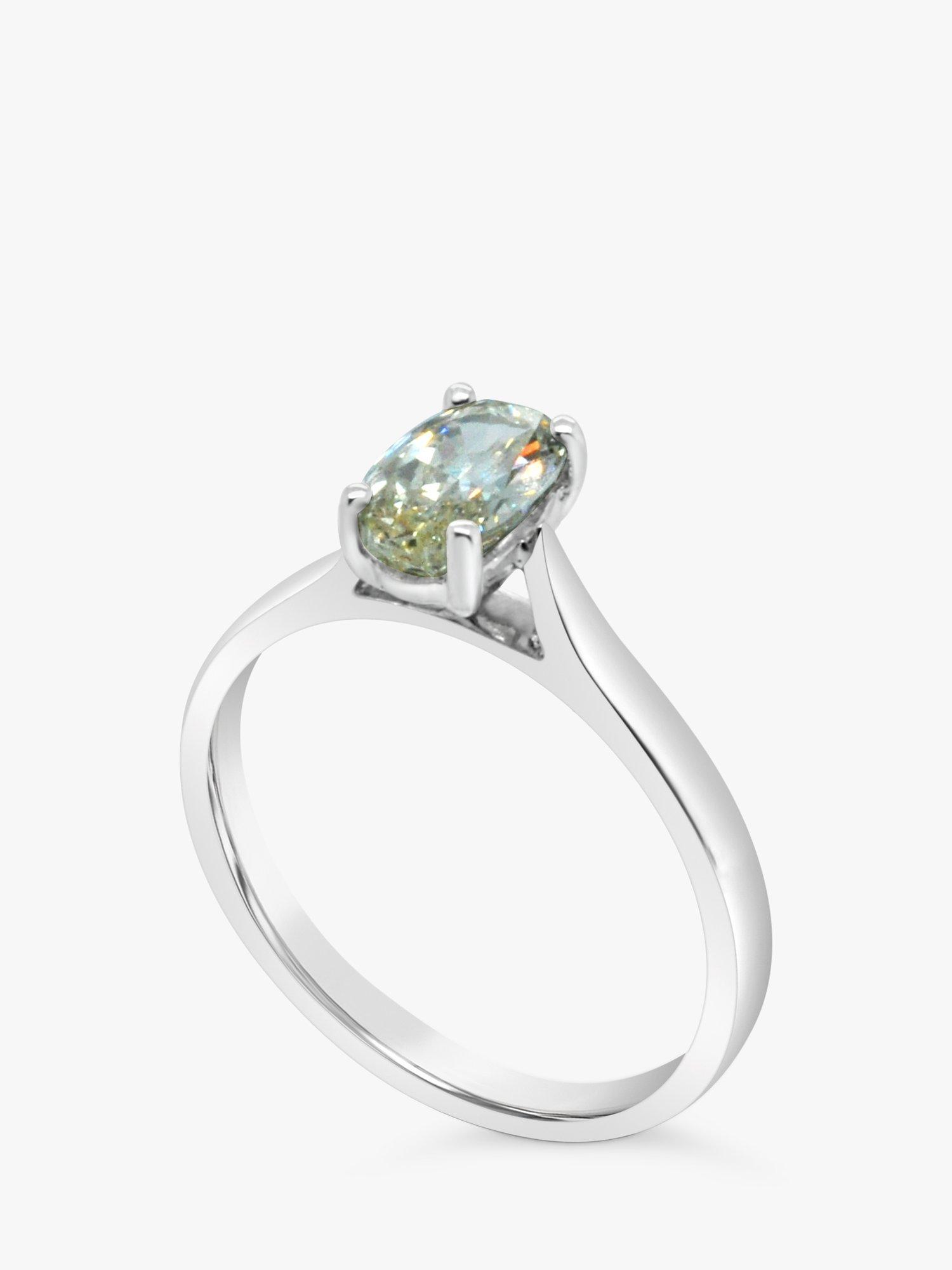 Product image 2 of 5, which shows Milton & Humble Jewellery Pre-Loved 18ct White Gold Diamond Ring, N