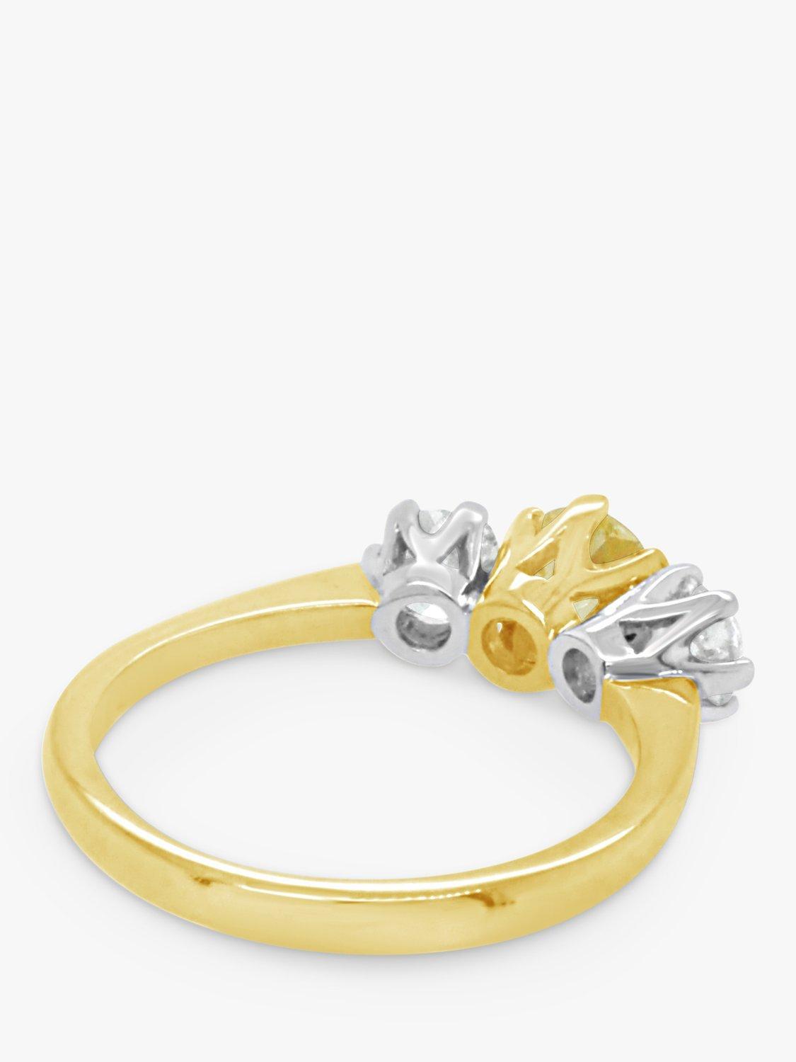 Product image 4 of 5, which shows Milton & Humble Jewellery Pre-Loved 18ct Yellow & White Gold Old Cut Diamond Ring