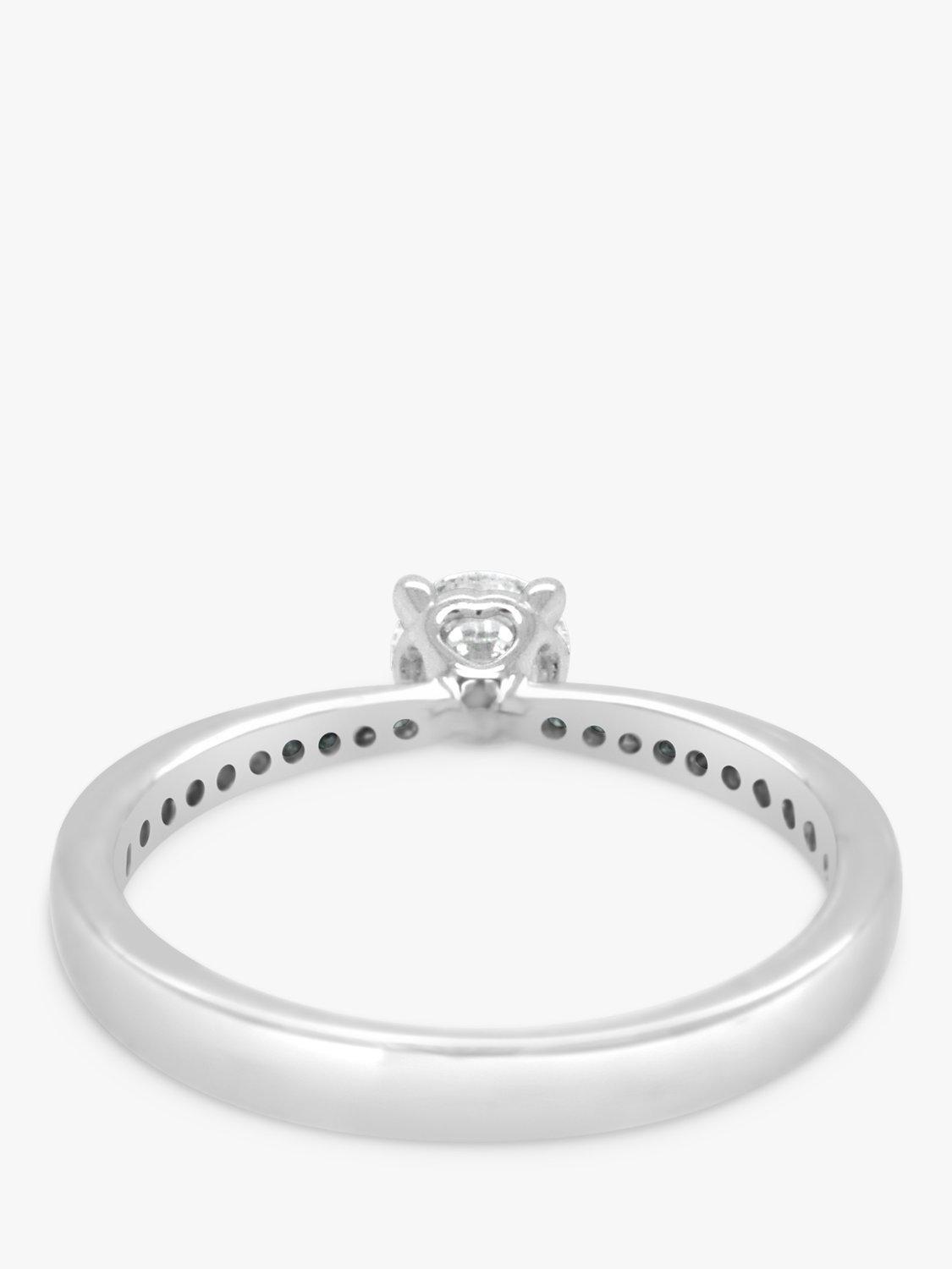 Product image 3 of 4, which shows Milton & Humble Jewellery Pre-Loved Platinum Graduated Diamond Engagement Ring