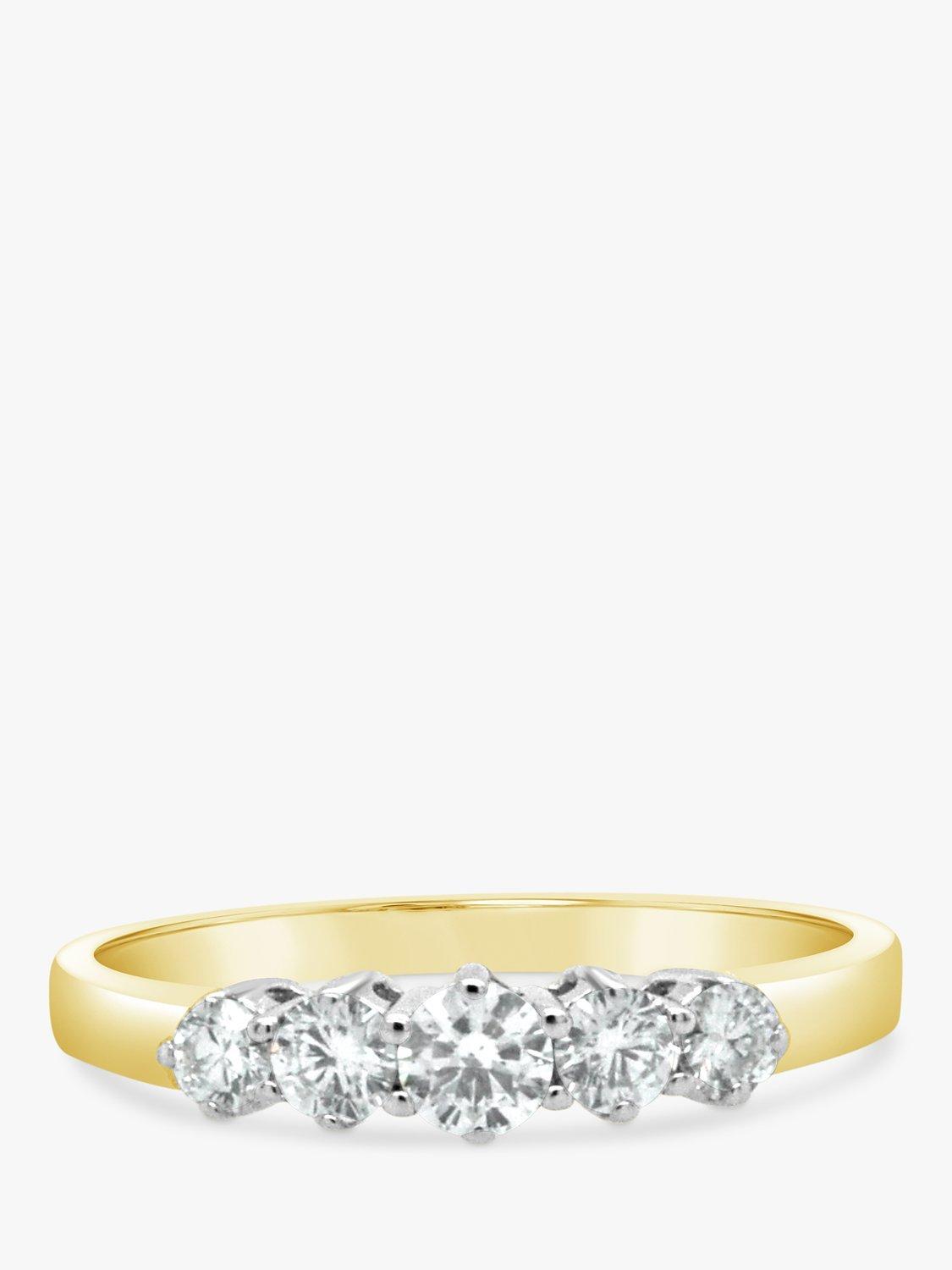 Product image 4 of 6, which shows Milton & Humble Jewellery Pre-Loved 18ct Yellow & White Gold Diamond Row Ring