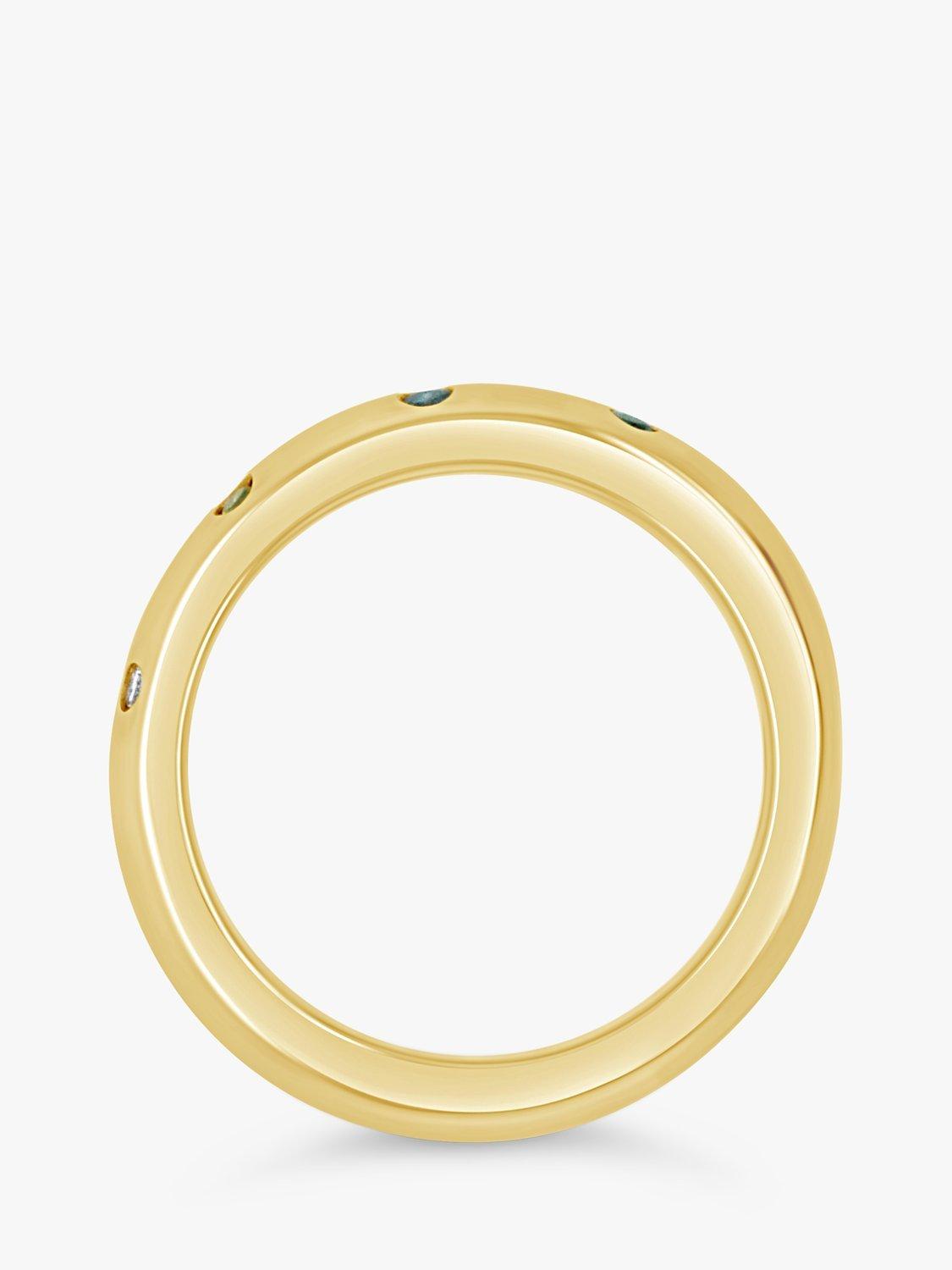 Product image 3 of 5, which shows Milton & Humble Jewellery Pre-Loved 14ct Yellow Gold Coloured Diamond Band Ring