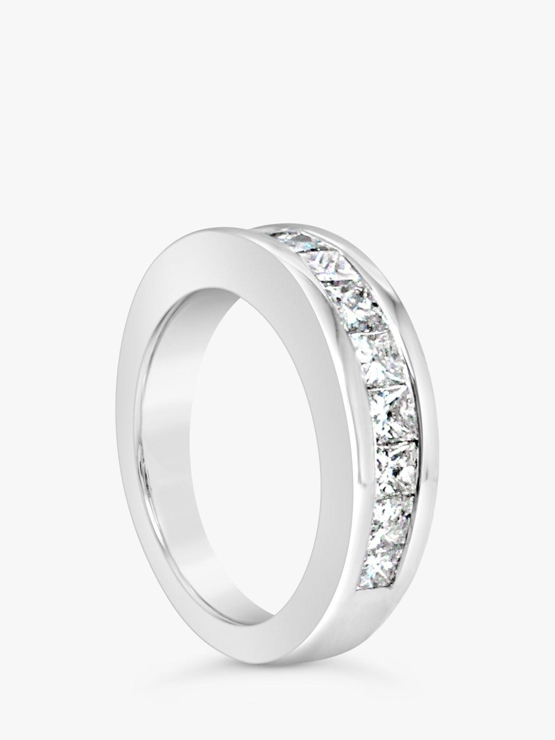 Product image 2 of 4, which shows Milton & Humble Jewellery Pre-Loved 14ct White Gold Diamond Half Eternity Ring