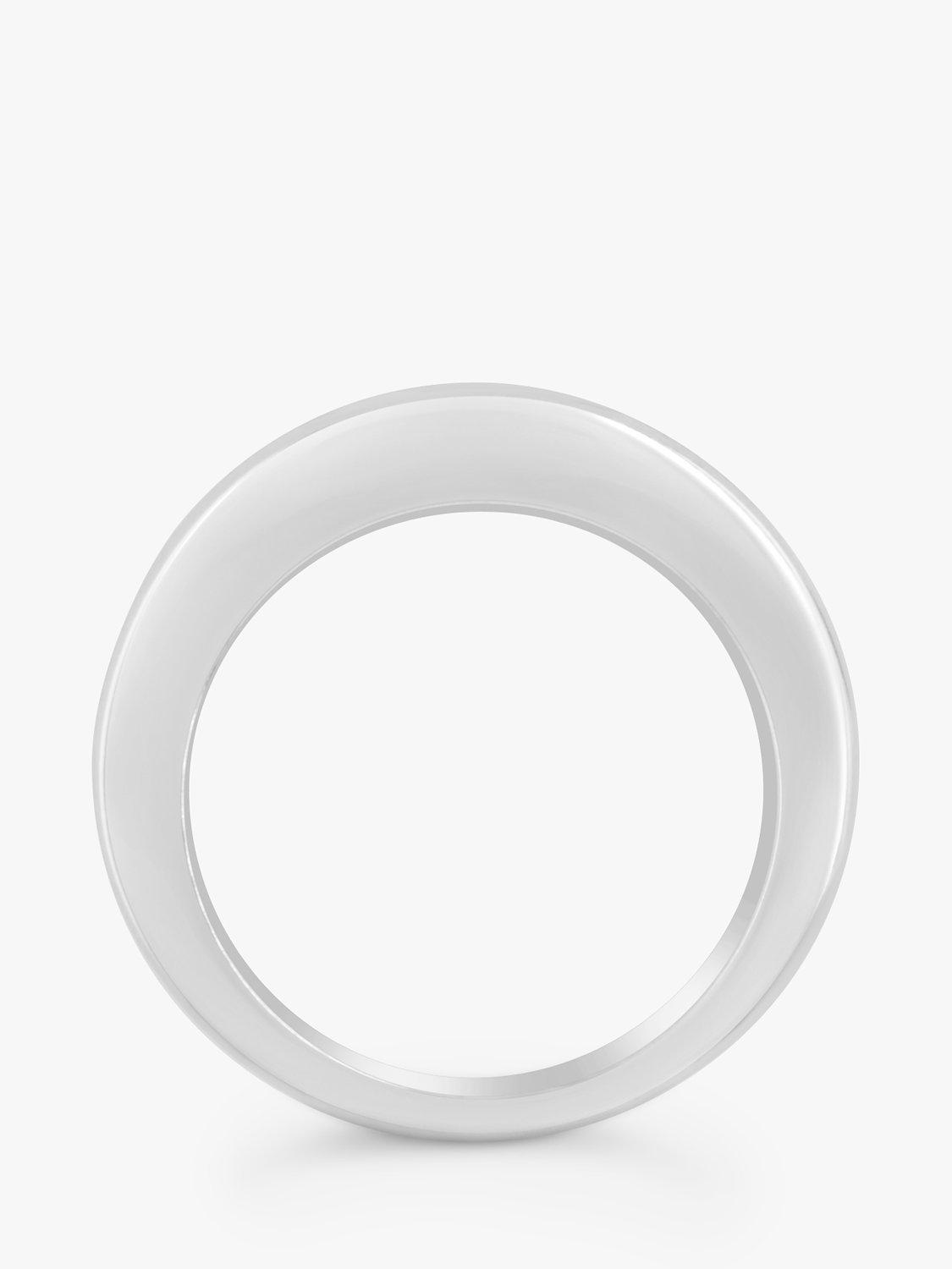 Product image 3 of 4, which shows Milton & Humble Jewellery Pre-Loved 14ct White Gold Diamond Half Eternity Ring