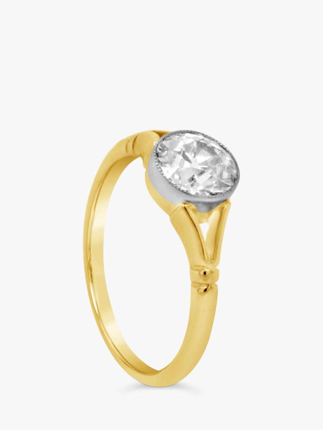 Milton & Humble Jewellery Pre-Loved 18ct White & Yellow Gold Old Cut Diamond Ring, Dated 1910/11