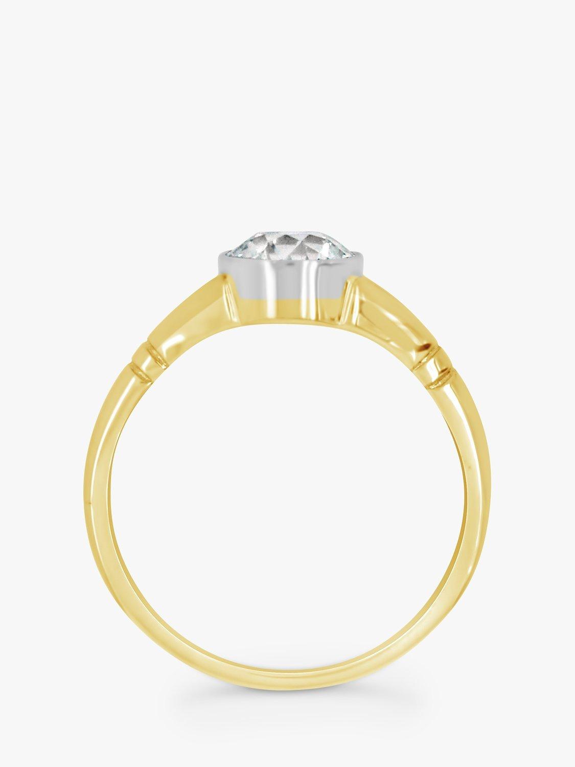 Milton & Humble Jewellery Pre-Loved 18ct White & Yellow Gold Old Cut Diamond Ring, Dated 1910/11
