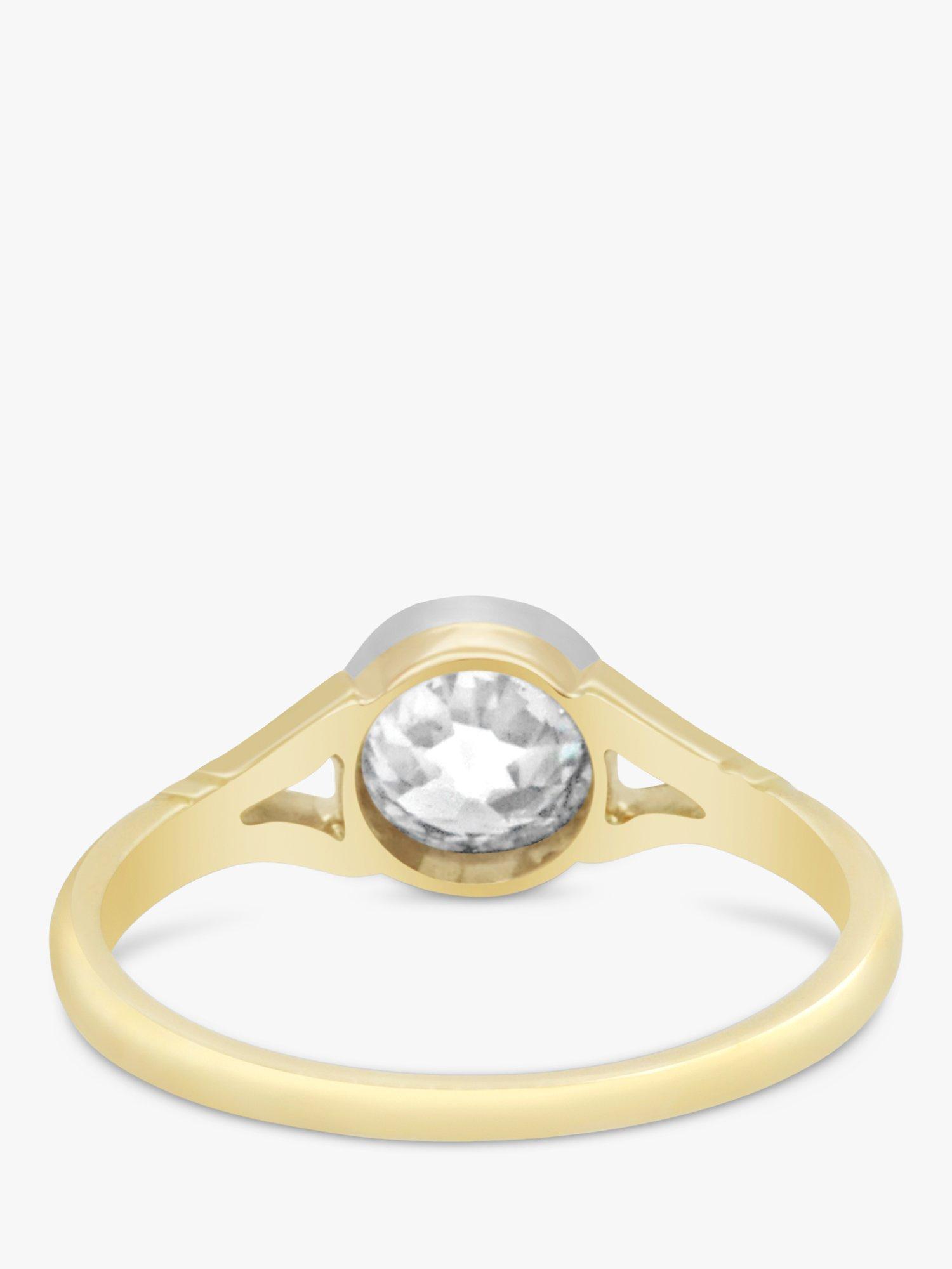 Milton & Humble Jewellery Pre-Loved 18ct White & Yellow Gold Old Cut Diamond Ring, Dated 1910/11