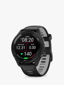 Garmin Forerunner 265 Wrist Heart Rate GPS Fitness Watch, 46mm, Black