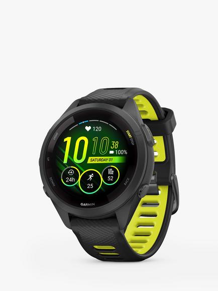 Garmin Forerunner 265S Wrist Heart Rate GPS Fitness Watch, 42mm - view 2, Black